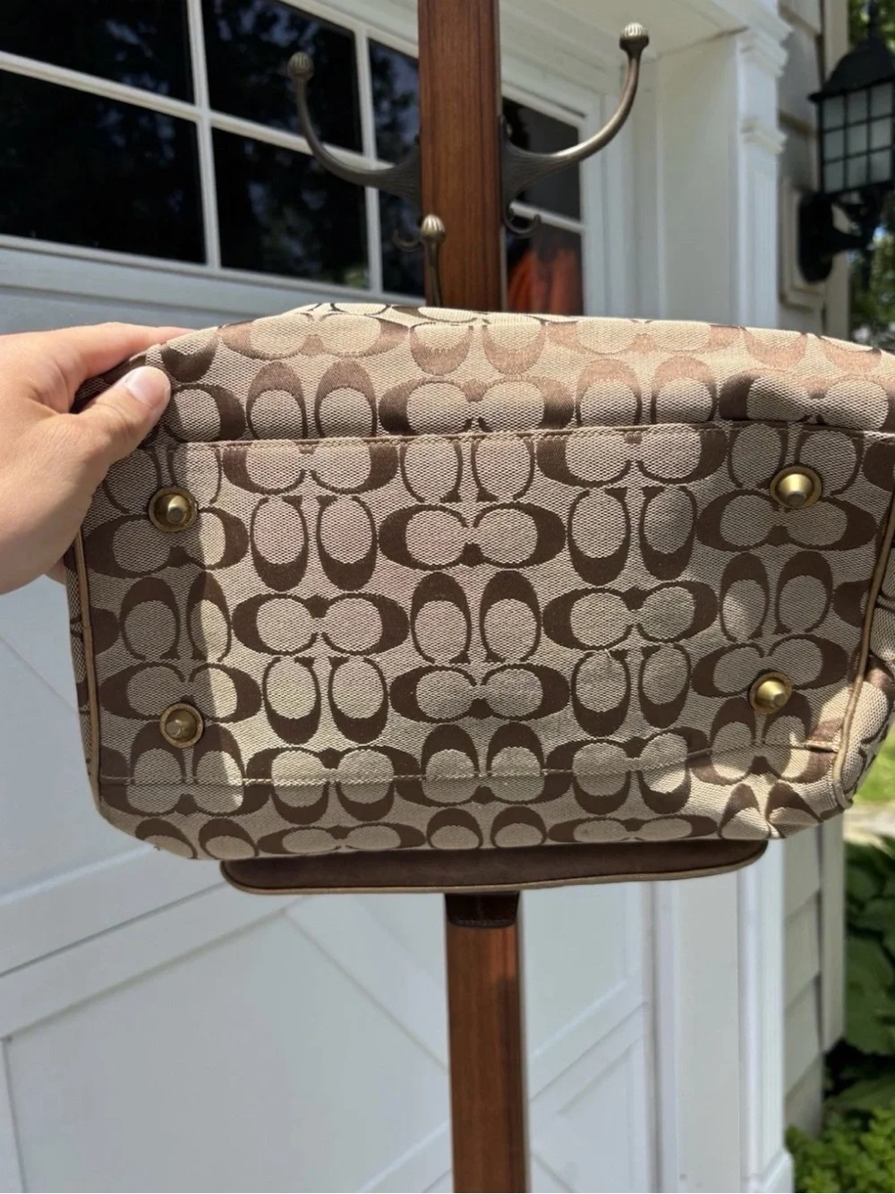 Coach Y2K Signature C Boston LIMITED EDITION 2004 Double Handles #1494 Bag - Picture 7 of 14